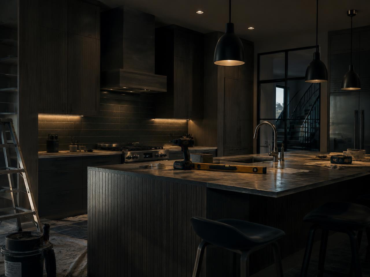 Kitchen remodel in progress by Trueline
